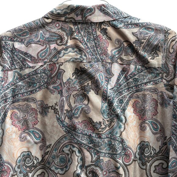 Chico’s Paisley Print Tunic – Size 0 – No Iron, 100% Cotton - Picture 5 of 8